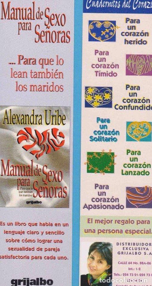 Coleccionismo marcap&aacute;ginas: MANUEL DE SEXO PARA SE&Ntilde;ORAS. ALEXANDRA URIBE. GRIJALBO COLOMBIA. PUNTO DE LIBRO