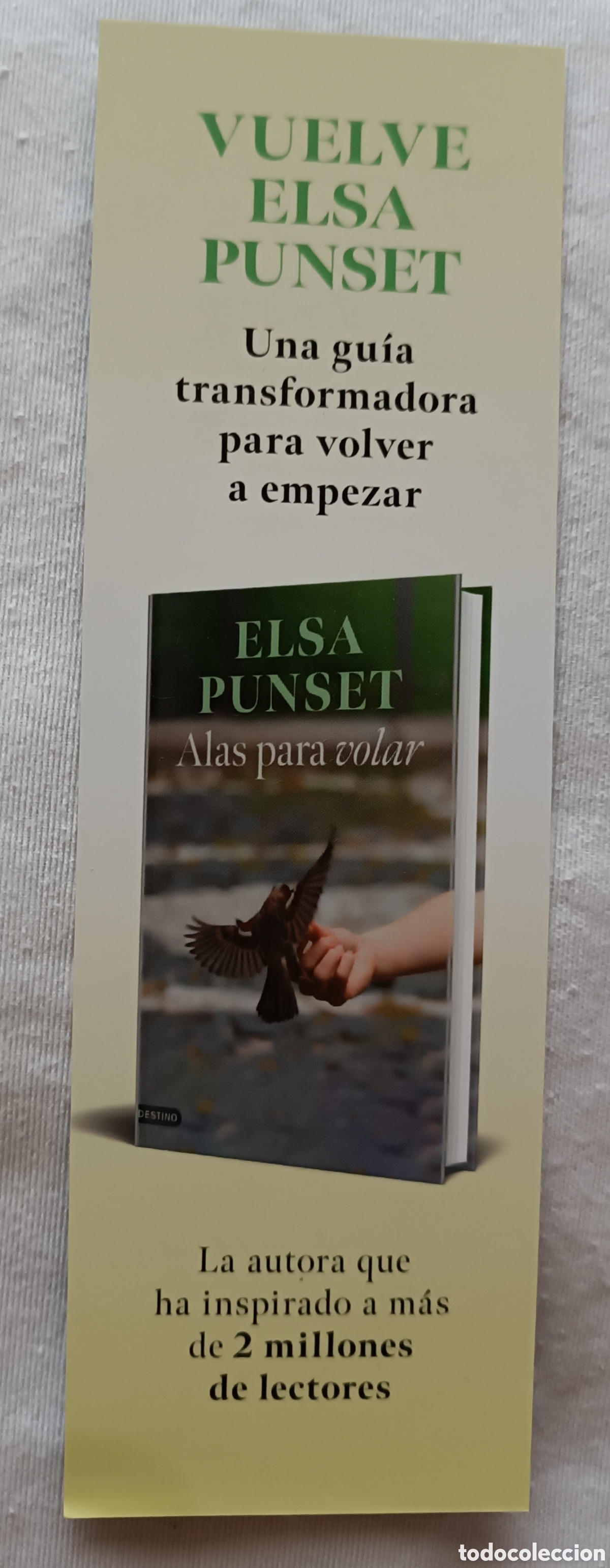 Coleccionismo marcap&aacute;ginas: Marcap&aacute;ginas ALAS para volar Elsa Punset - Foto 2