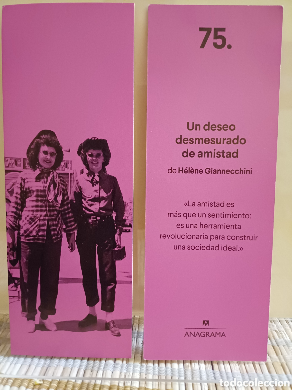 Coleccionismo marcap&aacute;ginas: Marcap&aacute;ginas Un deseo desmesurado de amistad