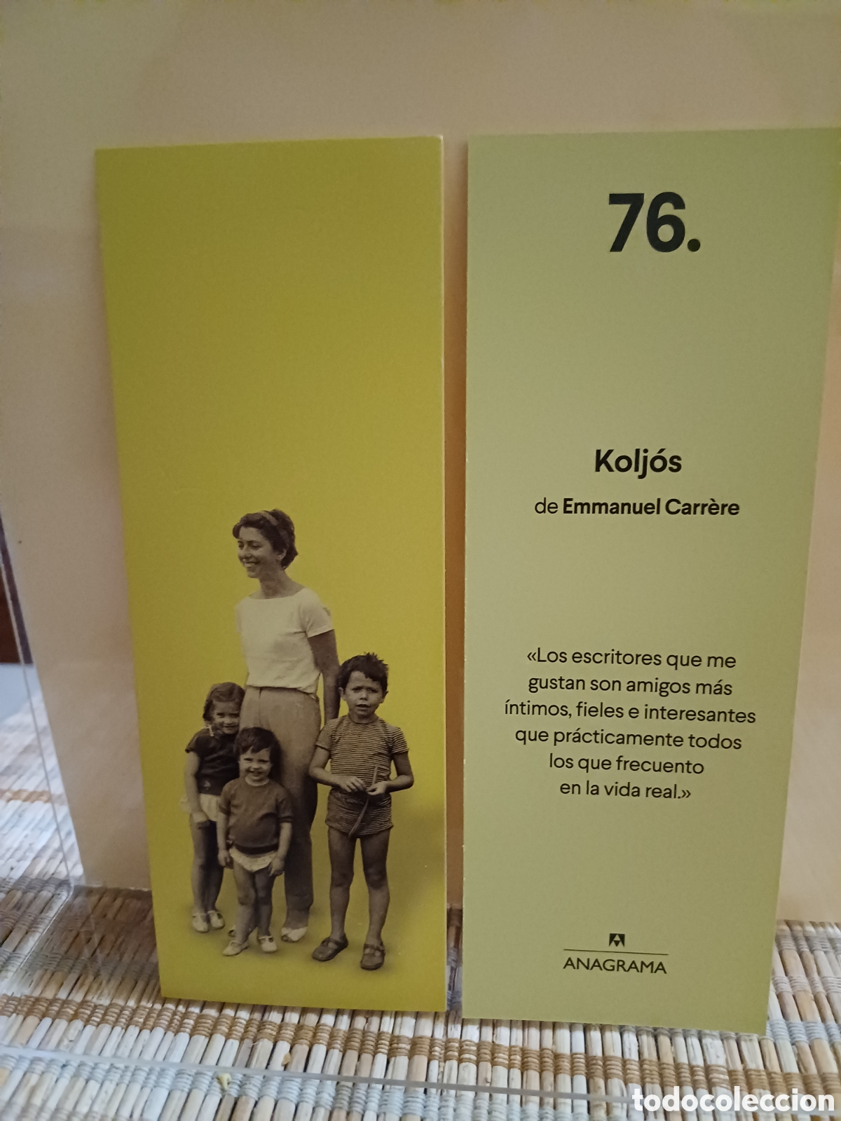Coleccionismo marcap&aacute;ginas: Marcap&aacute;ginas Kolj&oacute;s Anagrama 76