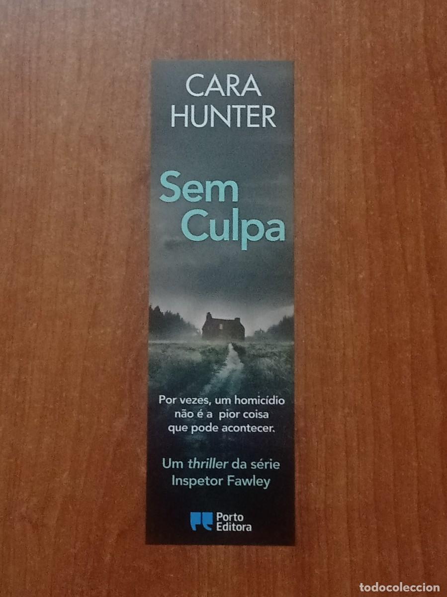 Coleccionismo marcap&aacute;ginas: Marcap&aacute;ginas Cara Hunter &rdquo;Sem culpa&rdquo; - Editorial Porto Editora (Portugal)