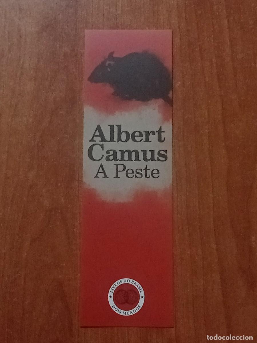 Coleccionismo marcap&aacute;ginas: Marcap&aacute;ginas Albert Camus &rdquo;A Peste&rdquo; - Editorial Dois Mundos (Portugal)