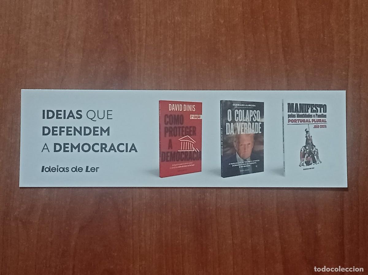 Coleccionismo marcap&aacute;ginas: Marcap&aacute;ginas &rdquo;Ideias que defendem a Democracia&rdquo; - Editorial Ideias de Ler (Portugal)
