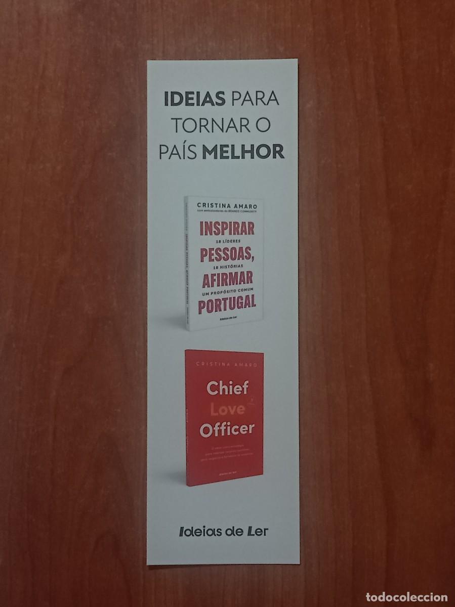 Coleccionismo marcap&aacute;ginas: Marcap&aacute;ginas Cristina Amaro &rdquo;Ideias para tornar o pa&iacute;s melhor&rdquo; - Editorial Ideias de Ler (Portugal)
