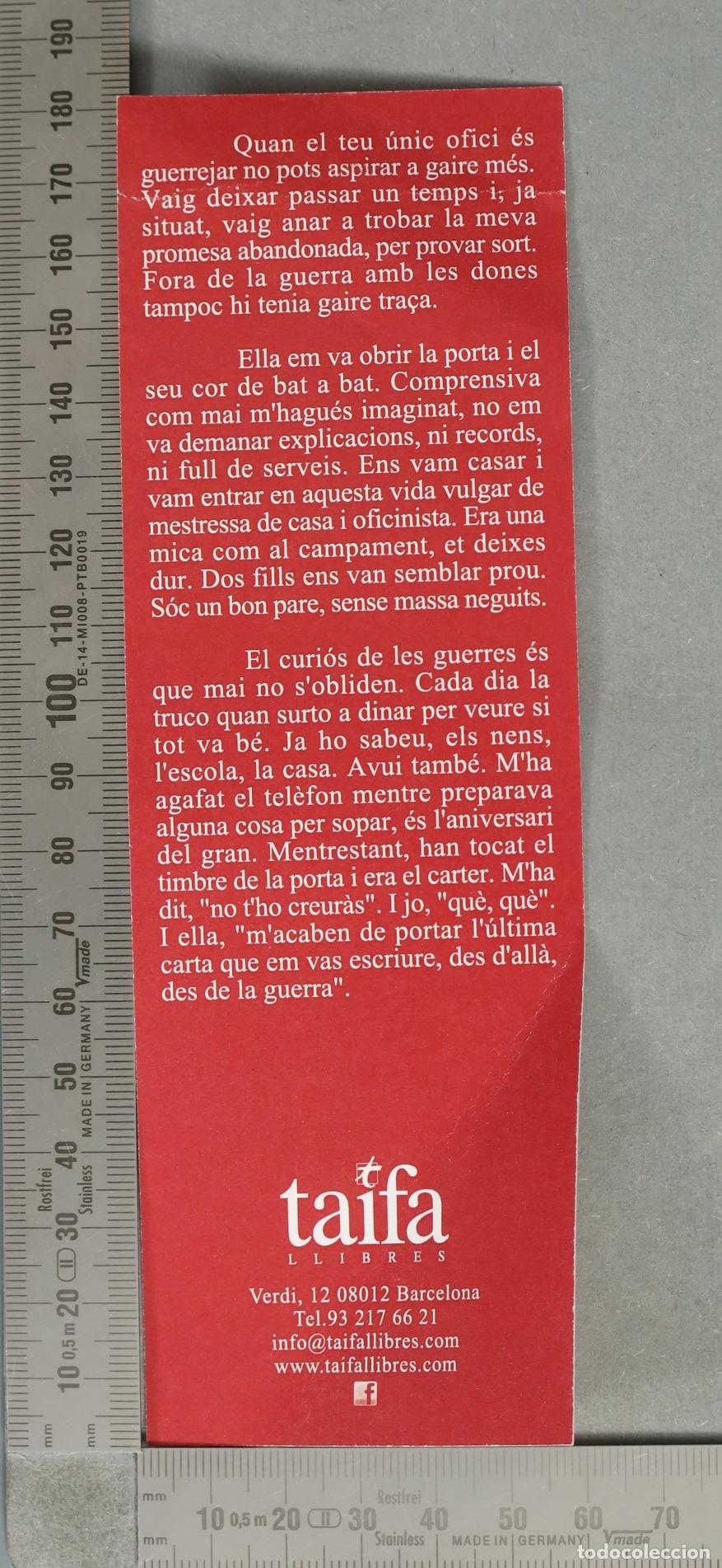 Coleccionismo marcap&aacute;ginas: MARCAPAGINAS. Quan el teu &uacute;nic ofici &eacute;s guerrear... - Taifa Llibres