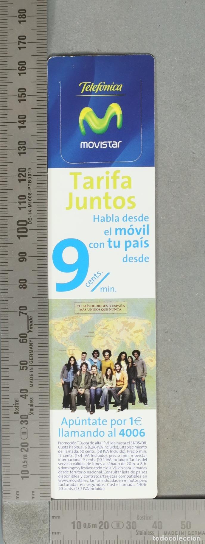 Coleccionismo marcap&aacute;ginas: MARCAPAGINAS. Tarifa Juntos Movistar Telef&oacute;nica