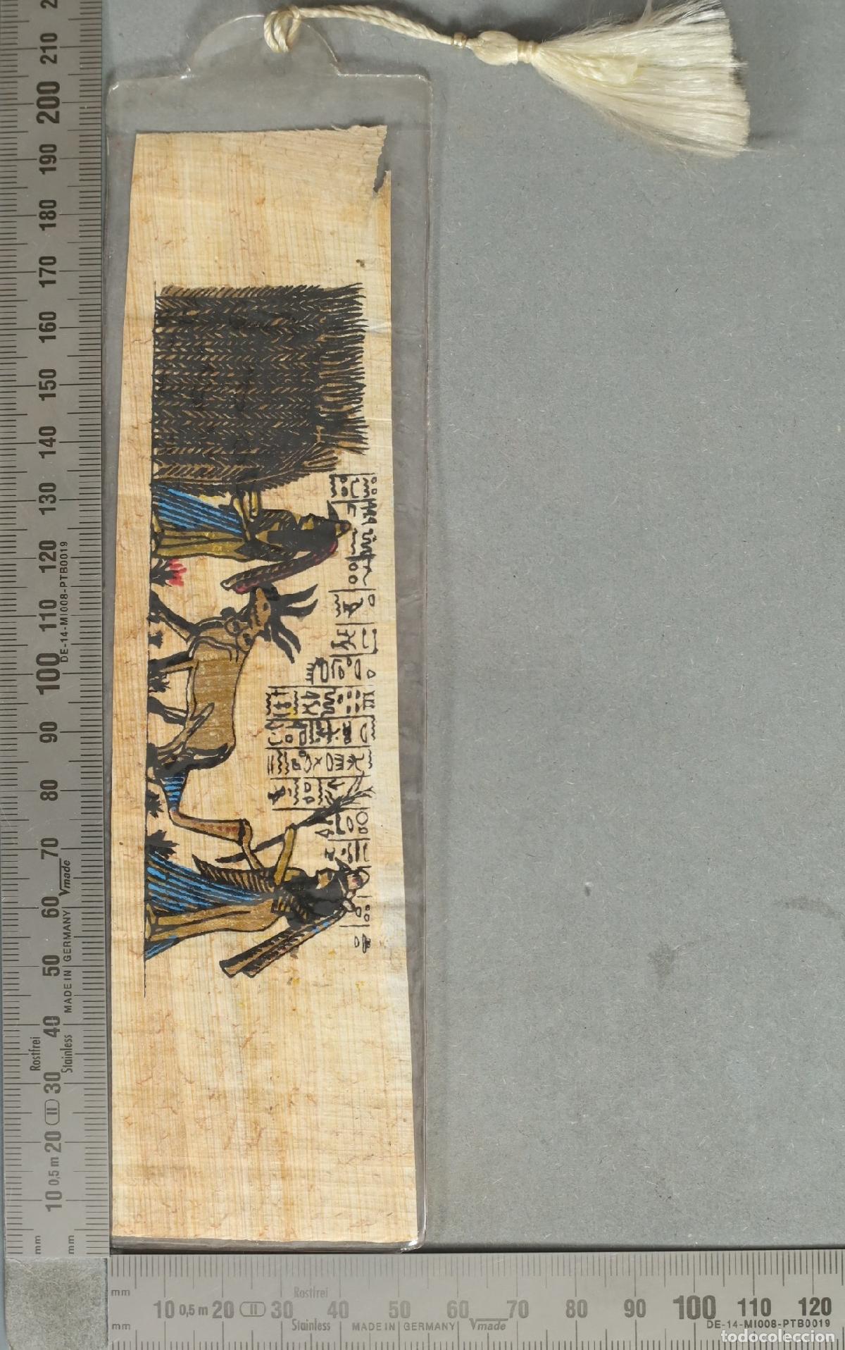 Coleccionismo marcap&aacute;ginas: MARCAPAGINAS. Book of the Dead - Egyptian Papyrus Painting