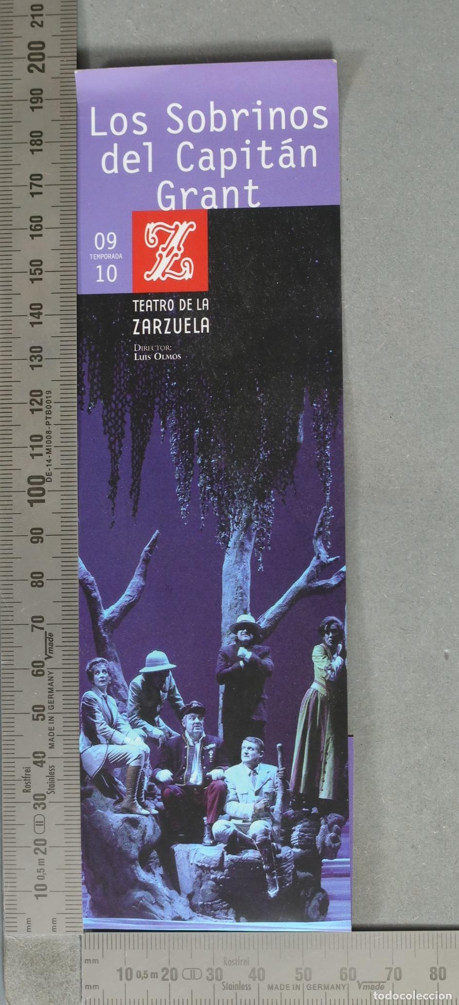 Coleccionismo marcap&aacute;ginas: MARCAPAGINAS. Los Sobrinos del Capit&aacute;n Grant - Teatro de la Zarzuela - Luis Olmos