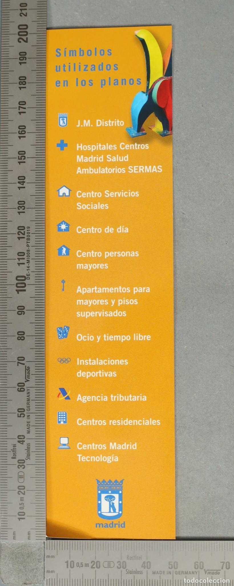 Coleccionismo marcap&aacute;ginas: MARCAPAGINAS. S&iacute;mbolos utilizados en los planos - Ayuntamiento de Madrid