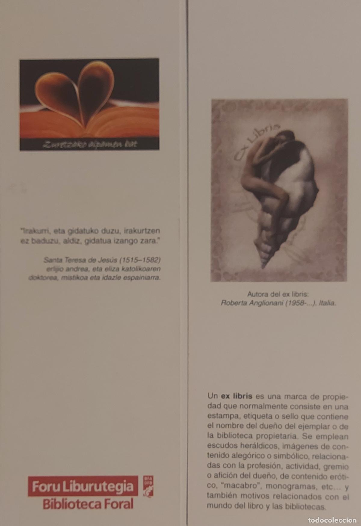 Collectionnisme Marque-pages: MARCAPAGINAS - BIBLIOTECA FORAL -