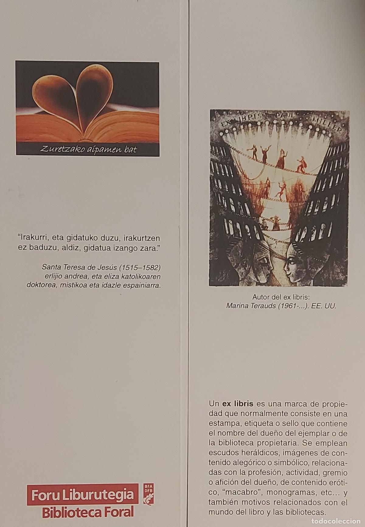 Collectionnisme Marque-pages: MARCAPAGINAS - BIBLIOTECA FORAL -