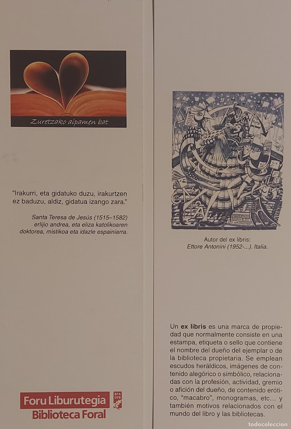 Collectionnisme Marque-pages: MARCAPAGINAS - BIBLIOTECA FORAL -
