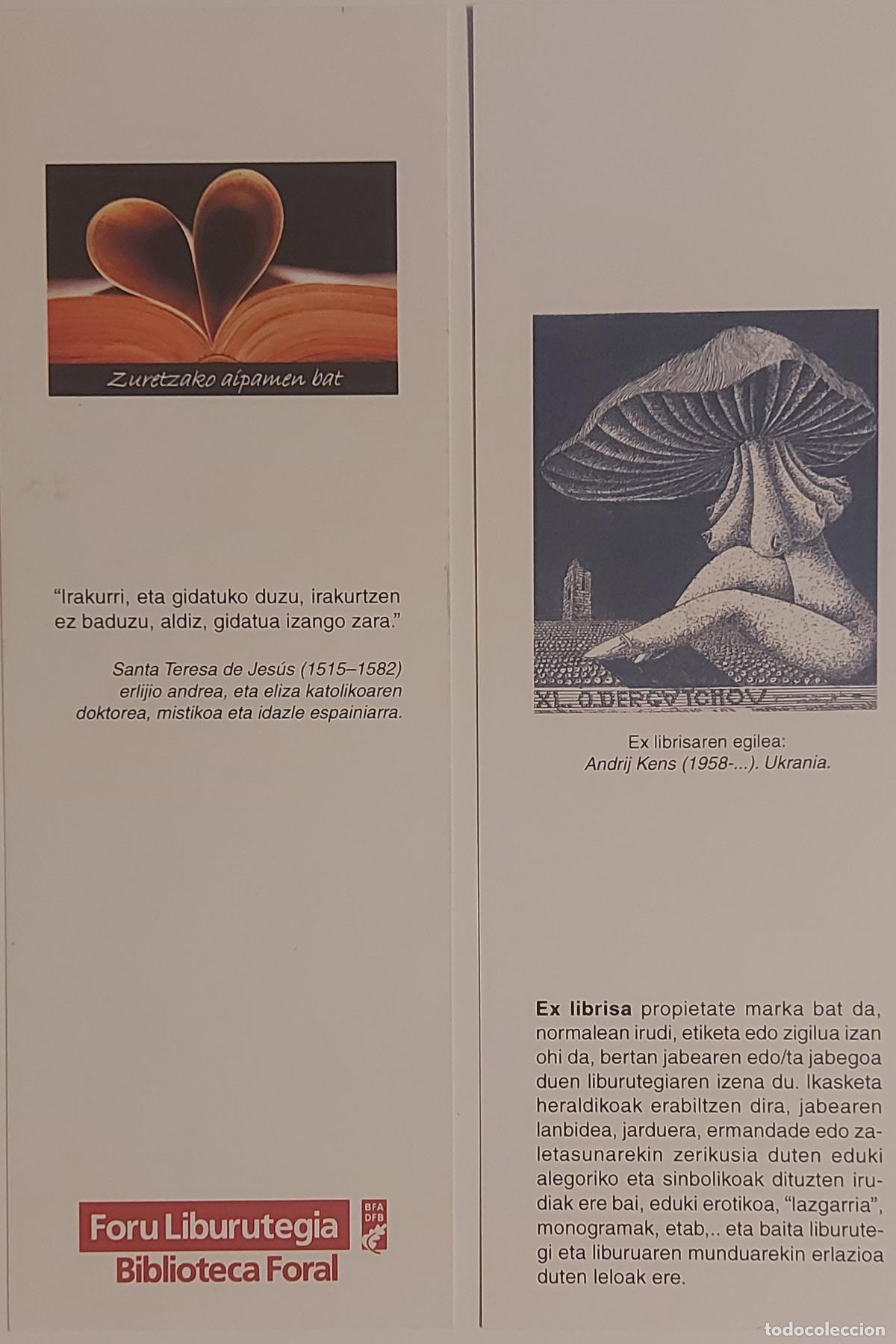 Collectionnisme Marque-pages: MARCAPAGINAS - BIBLIOTECA FORAL -
