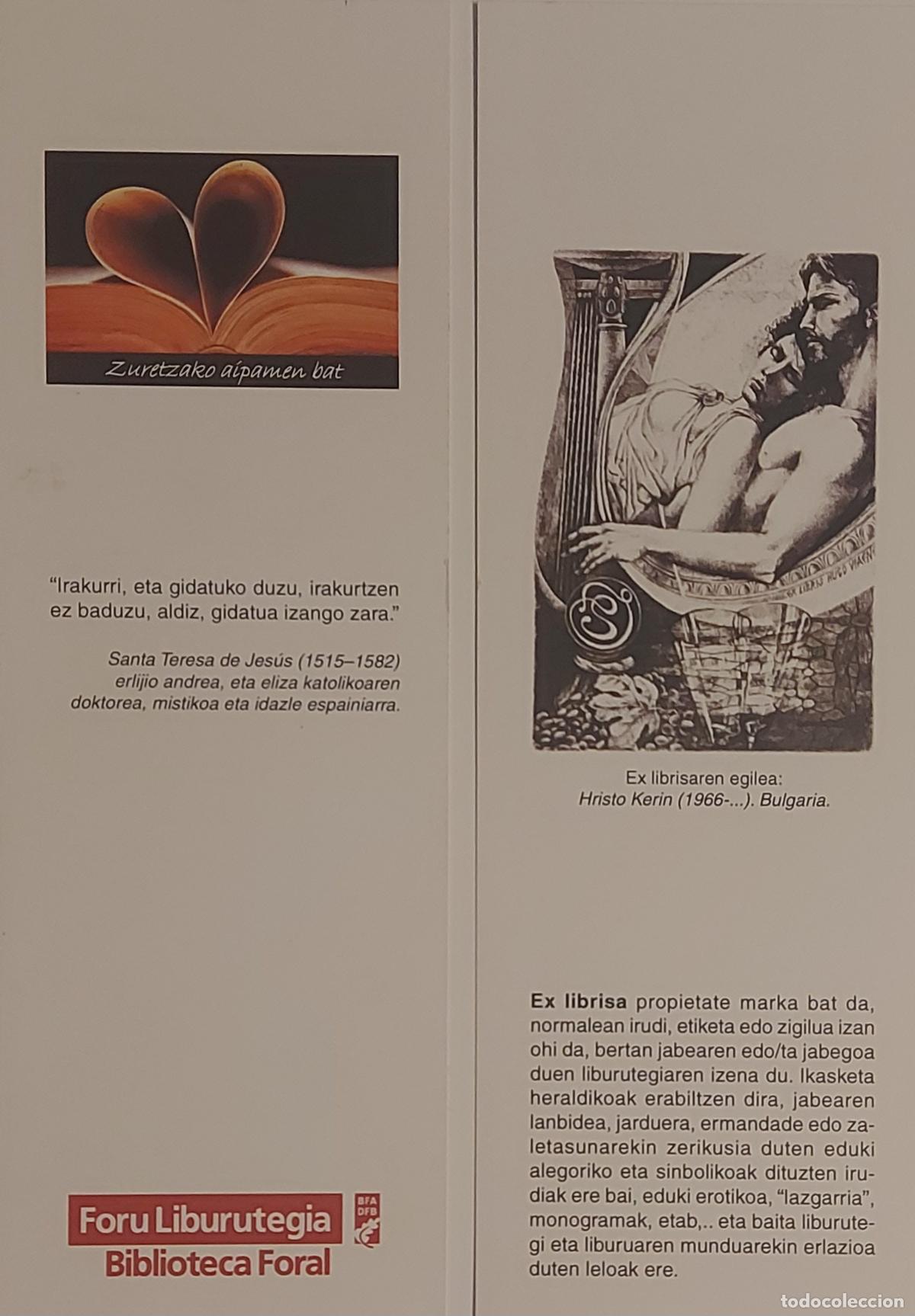 Coleccionismo marcap&aacute;ginas: MARCAPAGINAS - BIBLIOTECA FORAL -