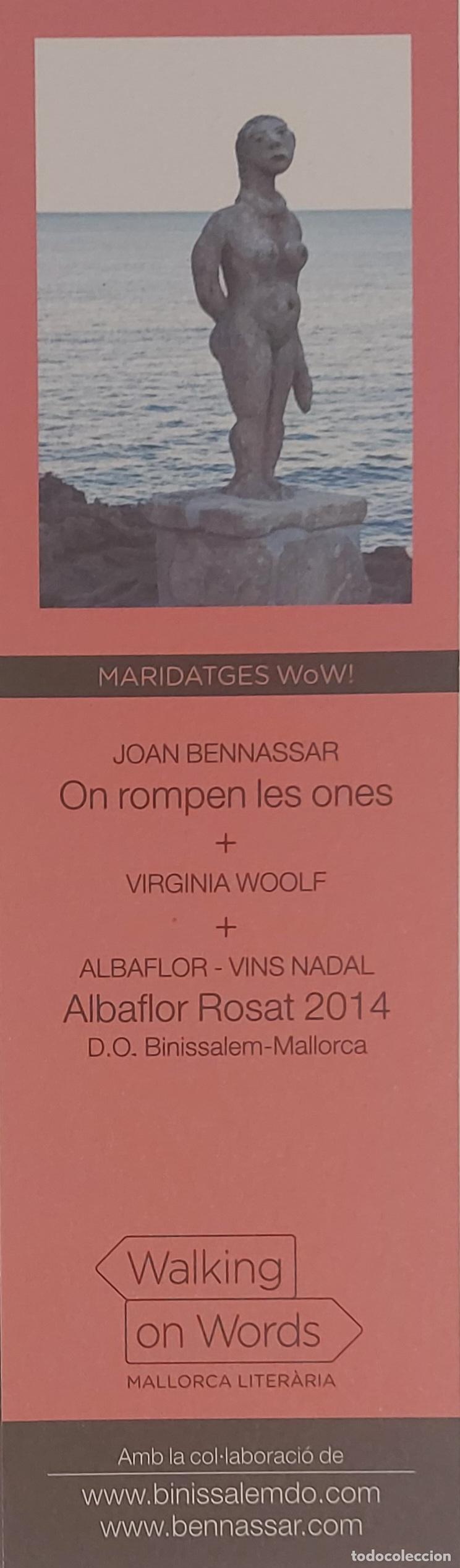Coleccionismo marcap&aacute;ginas: MARCAPAGINAS - WALKING ON WORDS - VIRGINIA WOOLF - Foto 2