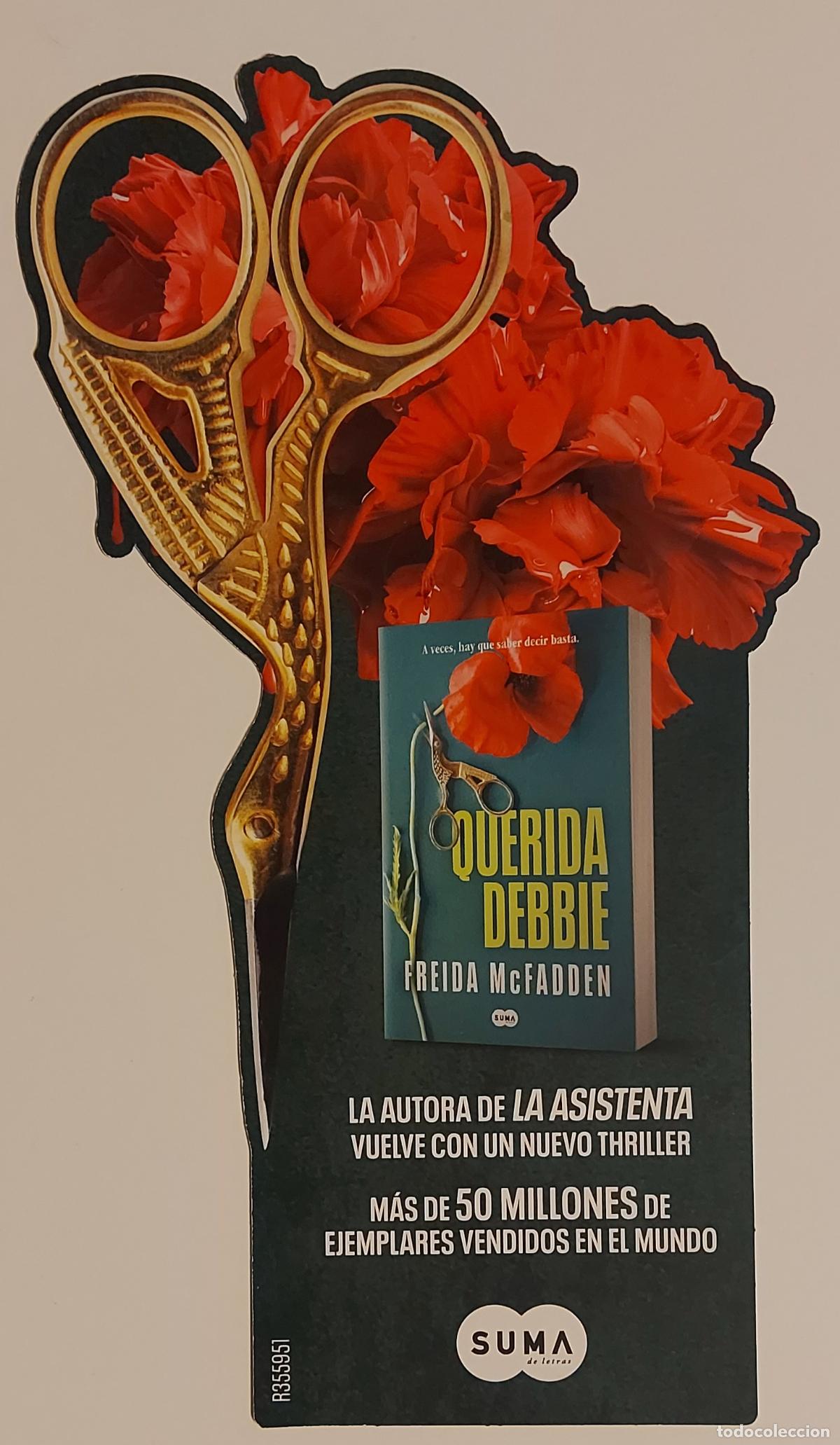 Coleccionismo marcap&aacute;ginas: MARCAPAGINAS - SUMA - FREIDA McFADDEN - QUERIDA DEBBIE - TROQUELADO - Foto 2