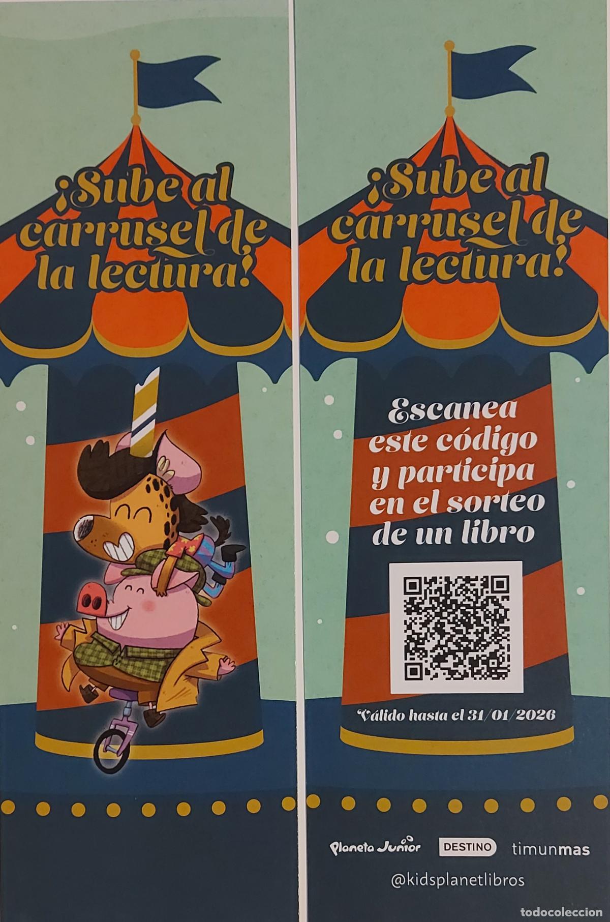 Coleccionismo marcap&aacute;ginas: MARCAPAGINAS - DESTINO - &iexcl;SUBE AL CARRUSEL DE LA LECTURA&iexcl;
