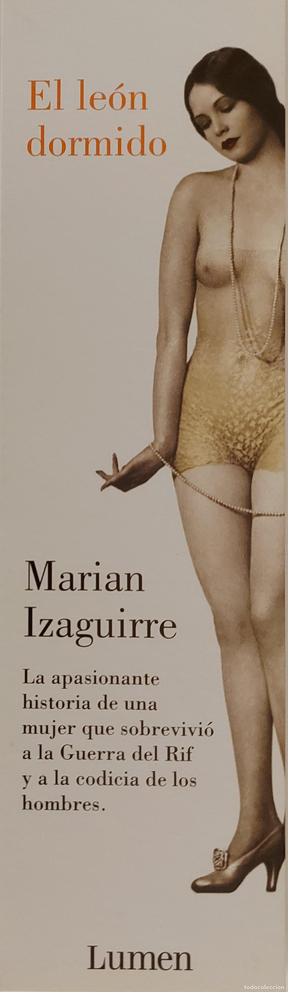 Coleccionismo marcap&aacute;ginas: MARCAPAGINAS - LUMEN - EL LEON DORMIDO - MARIAN IZAGUIRRE.
