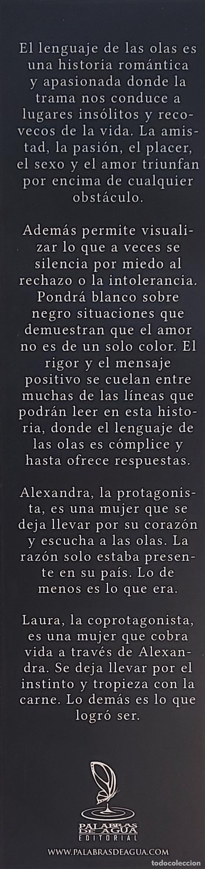 Coleccionismo marcap&aacute;ginas: MARCAPAGINAS - PALABRAS DE AGUA - EL LENGUAJE DE LAS OLAS - Foto 2