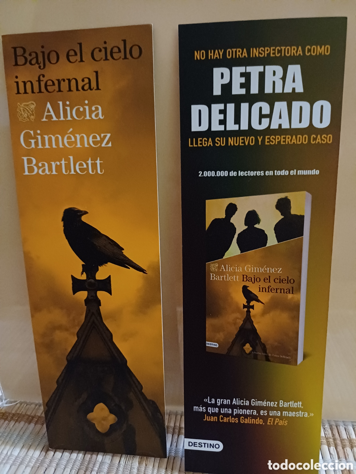 Coleccionismo marcap&aacute;ginas: Marcap&aacute;ginas Bajo el cielo infernal