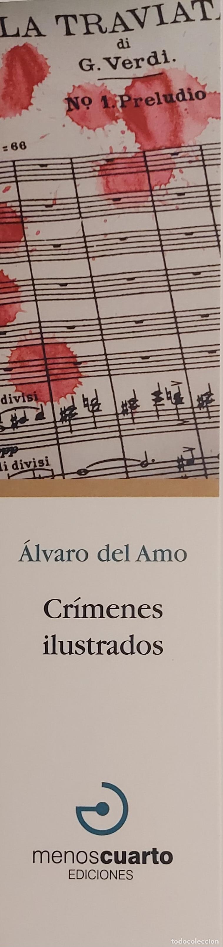 Coleccionismo marcap&aacute;ginas: MARCAPAGINAS - MENOS CUARTO EDICIONES - ALVARO DEL AMO - CRIMENES ILUSTRADOS
