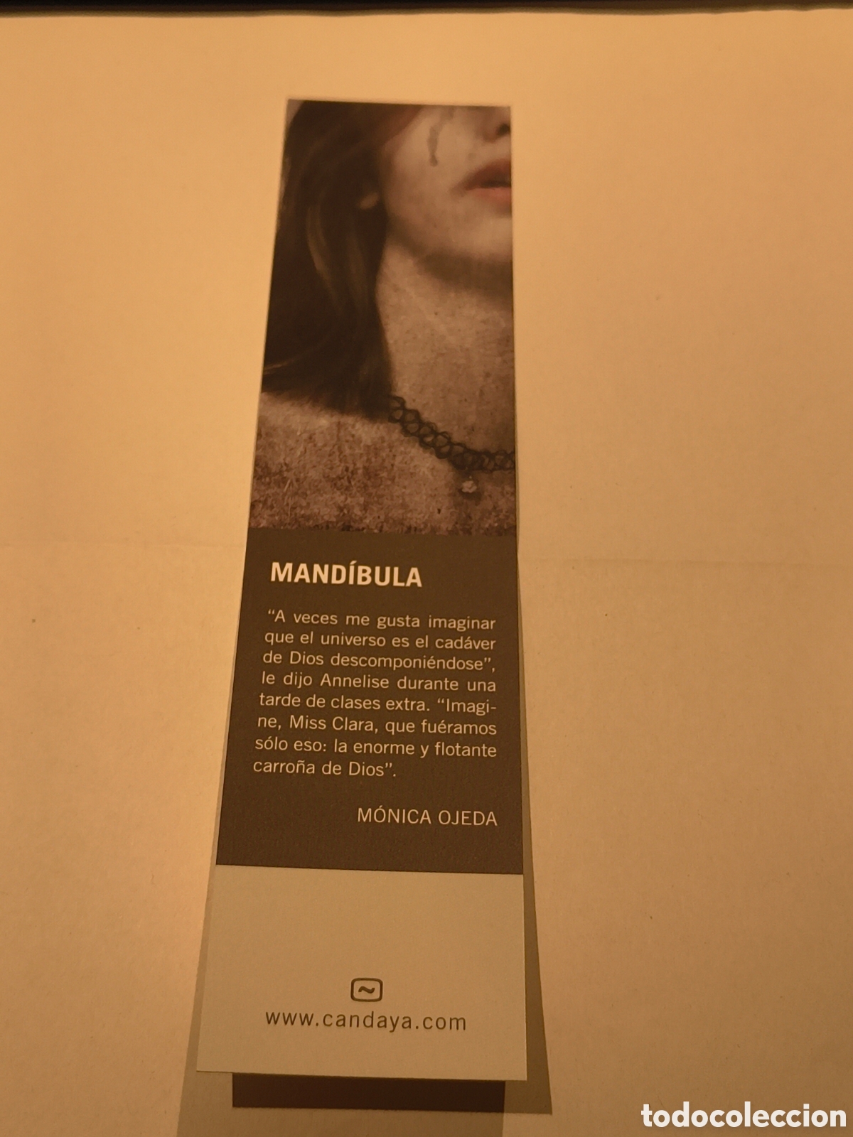 Coleccionismo marcap&aacute;ginas: MARCAPAGINAS MANDIBULA-MONICA OJEDA-CANDAYA