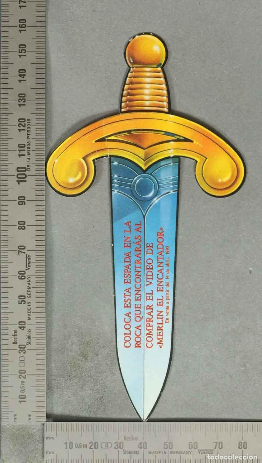 Coleccionismo marcap&aacute;ginas: MARCAPAGINAS. ESPADA MERLIN EL ENCANTADO