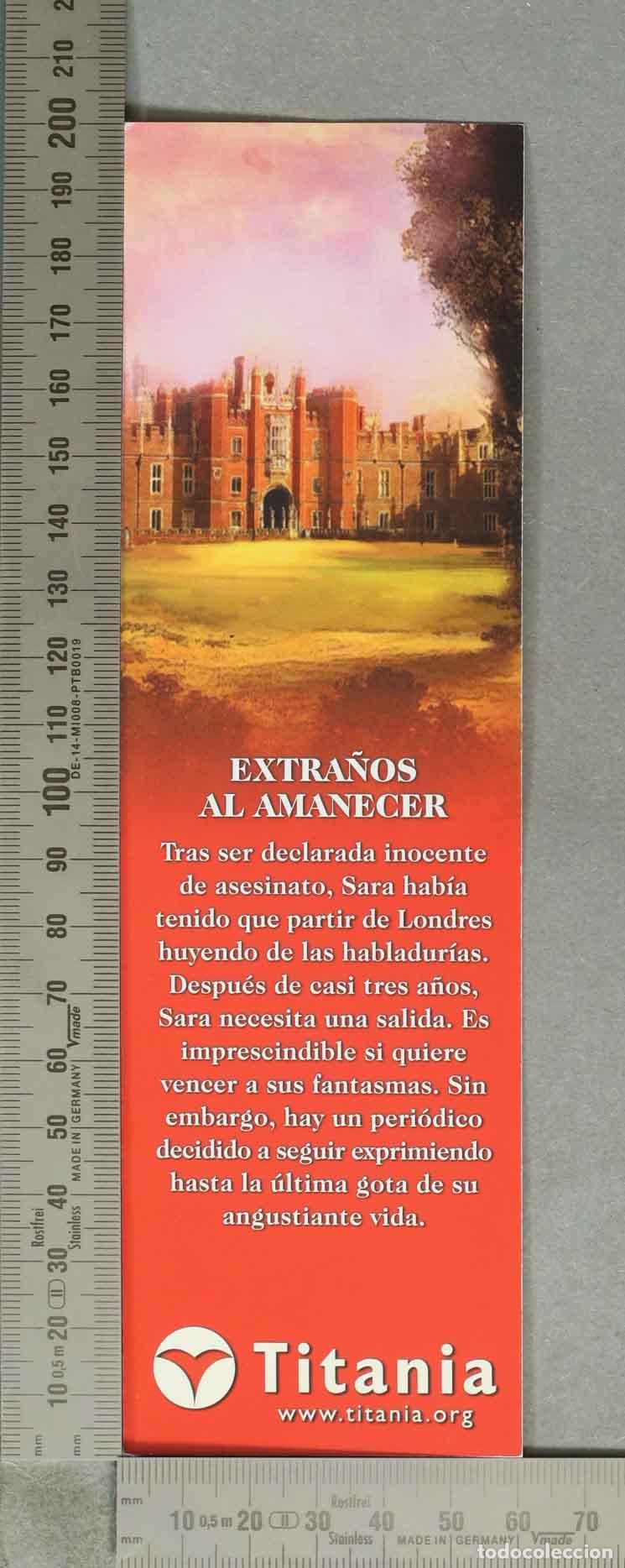 Collezionismo Segnalibri: MARCAPAGINAS. TITANIA. EXTRA&Ntilde;OS AL AMANECER
