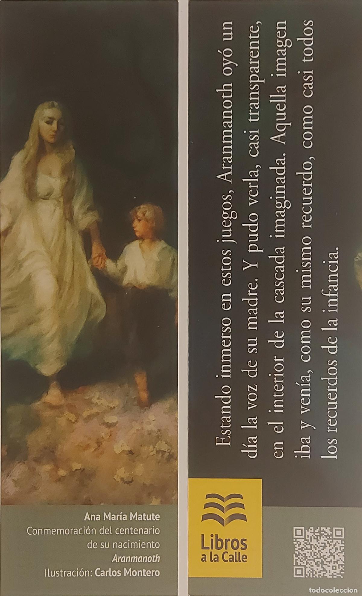 Colecionismo Marcadores de p&aacute;gina: MARCAPAGINAS - LIBROS A LA CALLE - ANA MARIA MATUTE - ARNMANOTH
