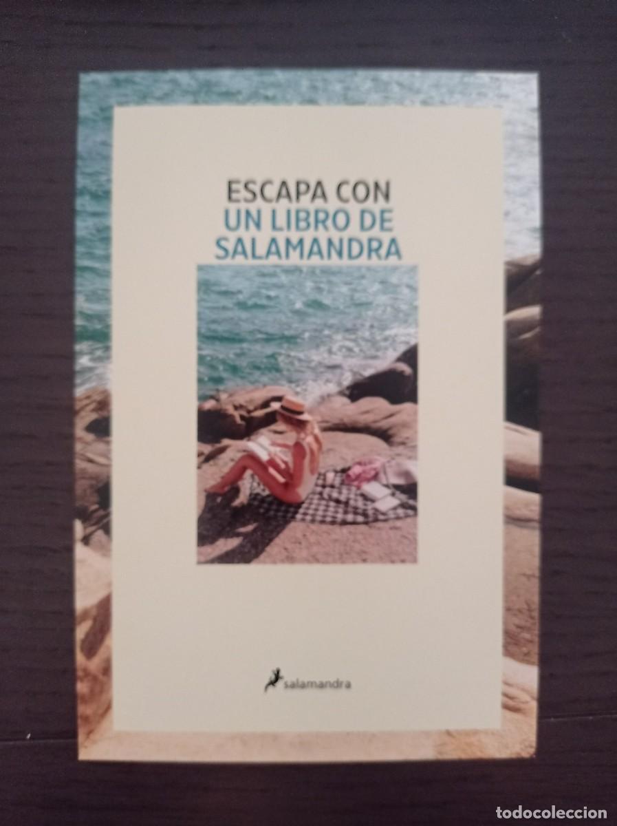 Coleccionismo marcap&aacute;ginas: MARCAP&Aacute;GINAS. TAMA&Ntilde;O POSTAL. SALAMANDRA. ESCAPA CON UN LIBRO DE SALAMANDRA