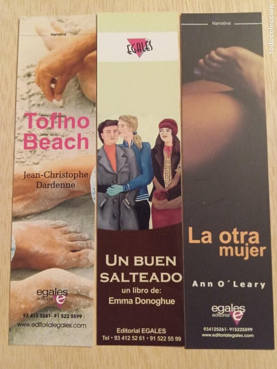 Coleccionismo marcap&aacute;ginas: 3 MARCAPAGINAS DE *&rdquo; LIBROS **. EGALES