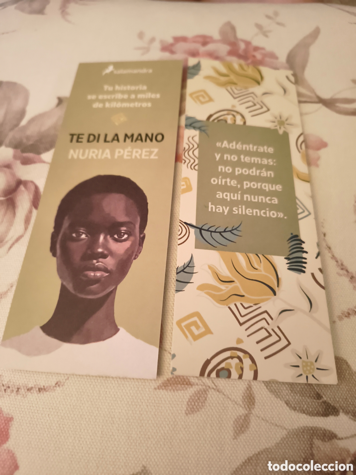 Coleccionismo marcap&aacute;ginas: MARCAPAGINAS TE DI LA MANO-NURIA PEREZ-SALAMANDRA
