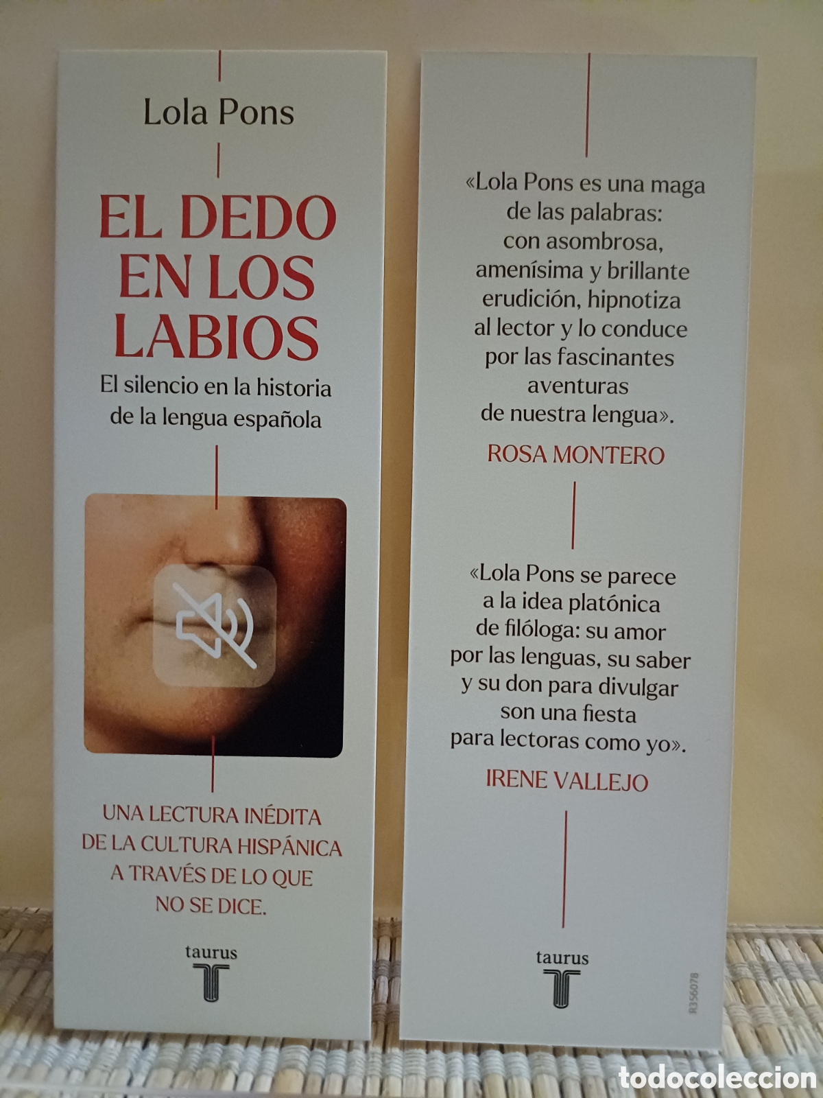 Coleccionismo marcap&aacute;ginas: Marcap&aacute;ginas El dedo en los labios