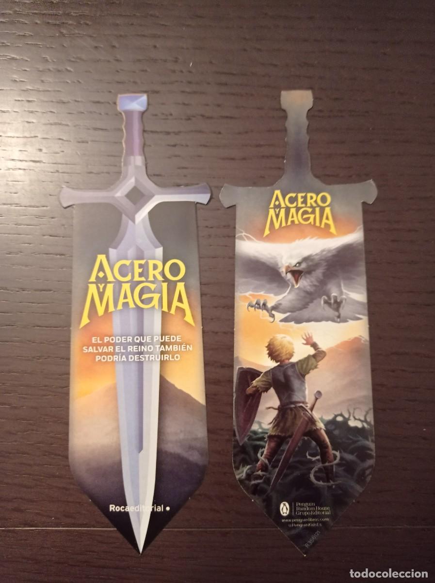 Coleccionismo marcap&aacute;ginas: MARCAP&Aacute;GINAS. TROQUELADO. ROCA EDITORIAL. ACERO Y MAGIA