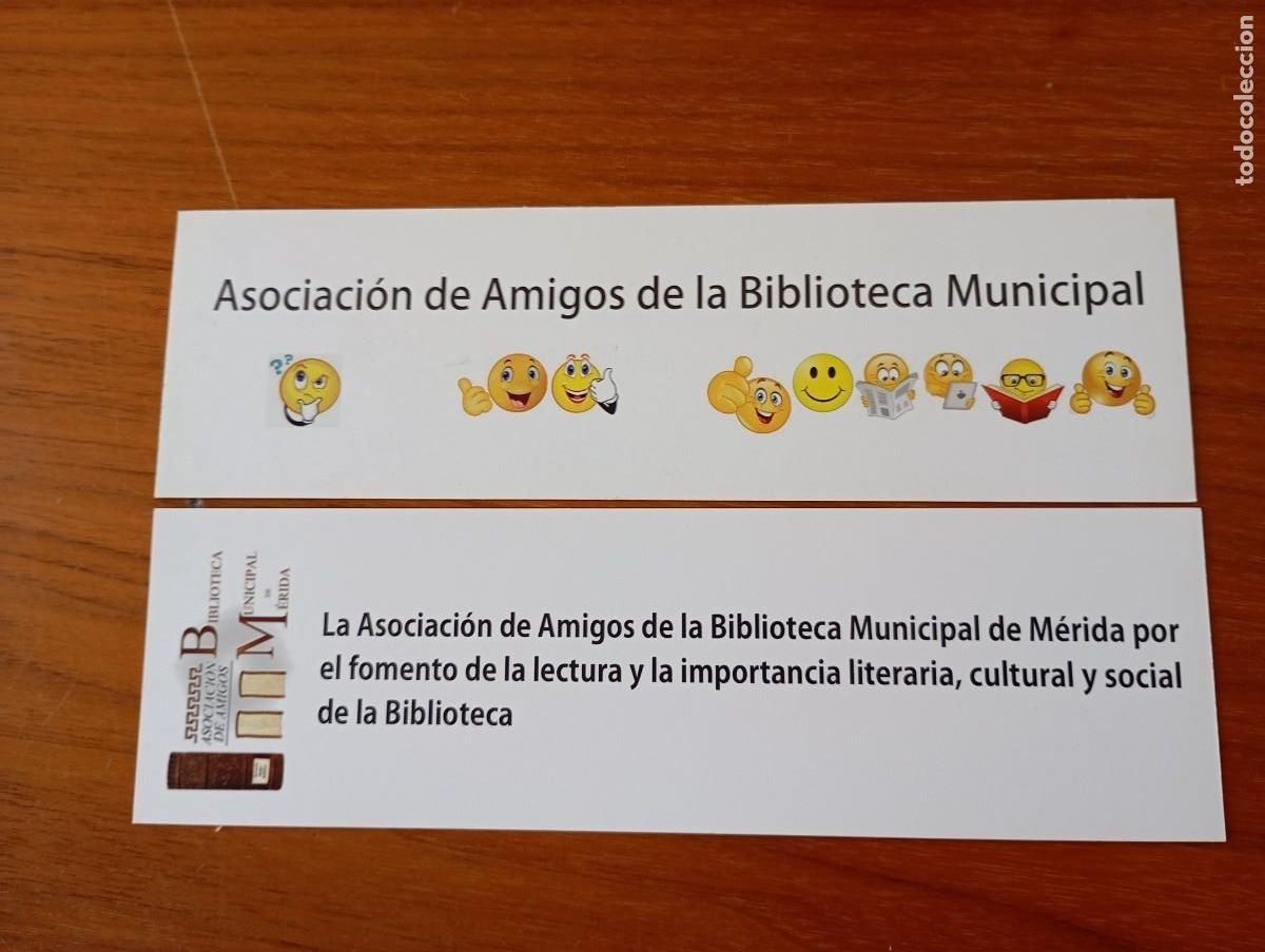 Coleccionismo marcap&aacute;ginas: MARCAP&Aacute;GINAS. ASOCIACI&Oacute;N AMIGOS BIBLIOTECA MUNICIPAL. MERIDA