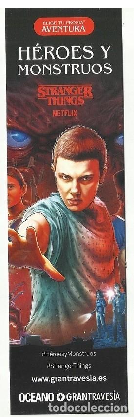 Coleccionismo marcap&aacute;ginas: marcap&aacute;ginas Stranger Things heroes monstruos, editorial Oceano Travesia