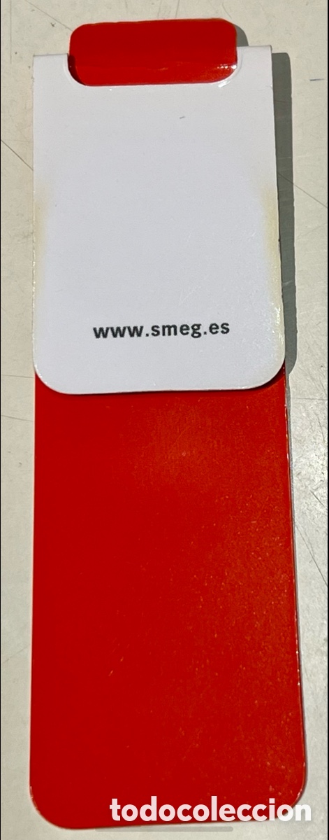 Coleccionismo marcap&aacute;ginas: Marcapaginas con im&aacute;n. Publicidad SMEG. A&ntilde;os 90.