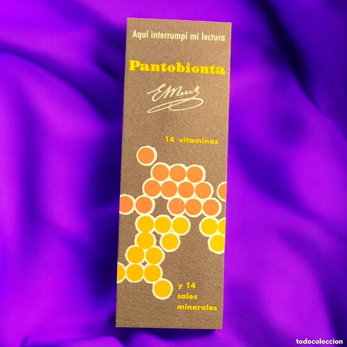Coleccionismo marcap&aacute;ginas: MARCAP&Aacute;GINAS FARMAC&Eacute;UTICO VINTAGE A&Ntilde;OS 60 &ndash; PANTOBIONTA & DACORT&Iacute;N | E. MERCK