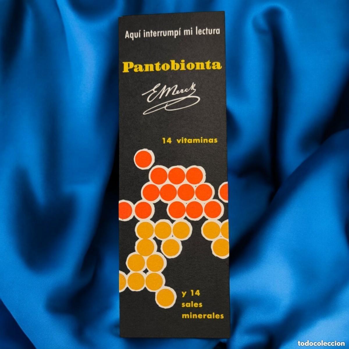 Coleccionismo marcap&aacute;ginas: MARCAP&Aacute;GINAS FARMAC&Eacute;UTICO VINTAGE A&Ntilde;OS 60 &ndash; PANTOBIONTA & DACORT&Iacute;N | E. MERCK