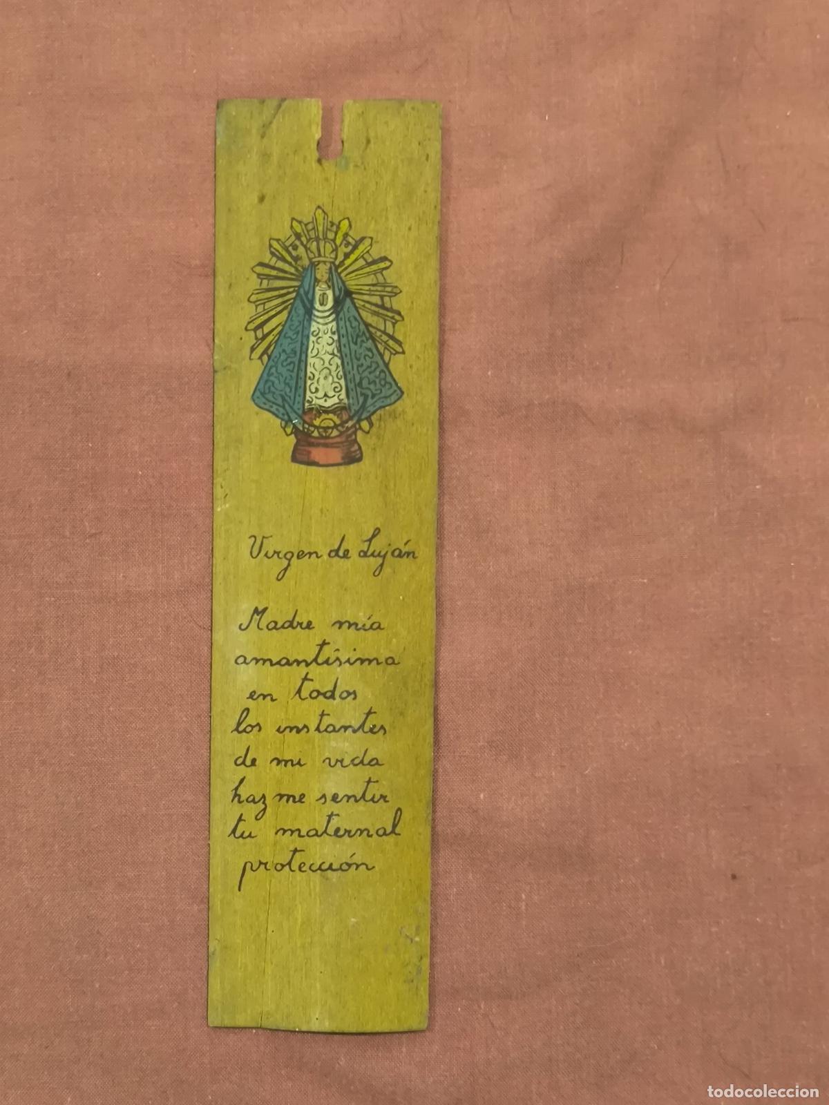 Coleccionismo marcap&aacute;ginas: Marcap&aacute;ginas Devocional Virgen &ndash; Oraci&oacute;n Manuscrita Estampa Coleccionismo