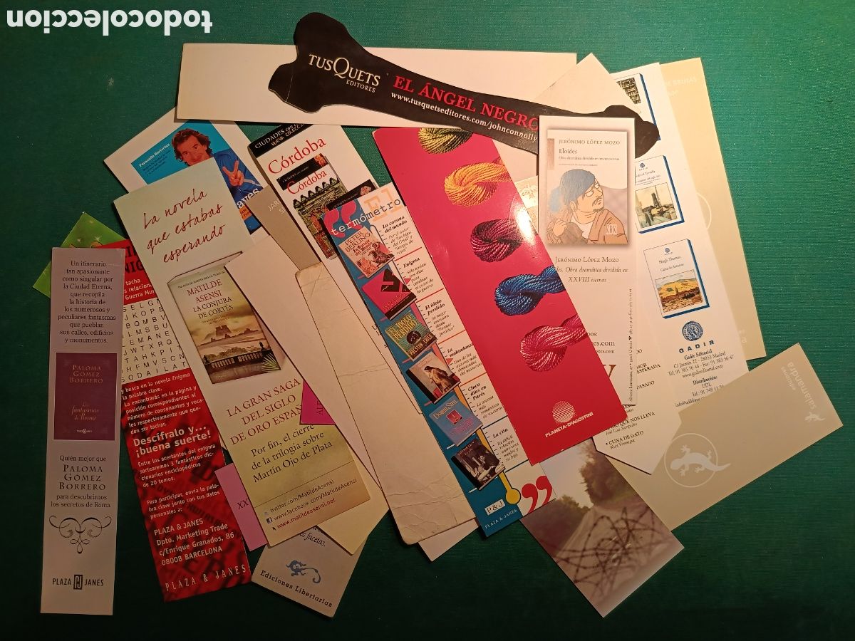 Coleccionismo marcap&aacute;ginas: VEINTICINCO MARCAPAGINAS DE EDITORIALES - Foto 2