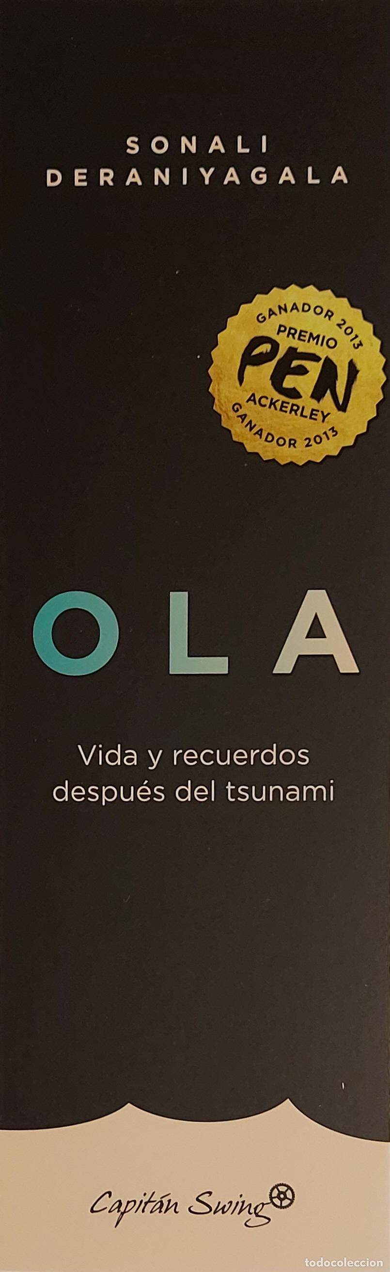 Coleccionismo marcap&aacute;ginas: MARCAPAGINAS - CAPITAN SWING - SONALI DERANIYAGALA - OLA VIDA Y RECURSOS DESPUES DEL TSUNAMI