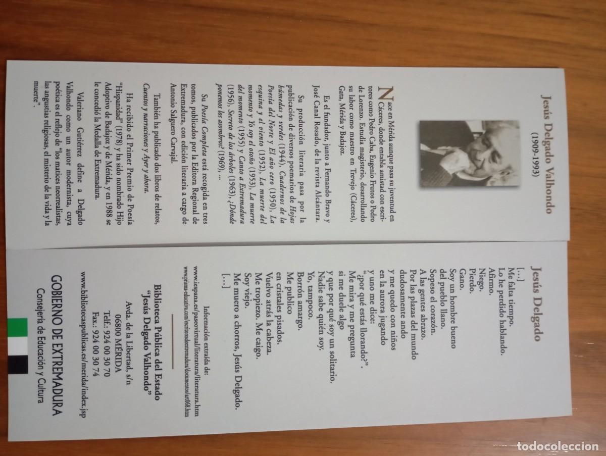 Coleccionismo marcap&aacute;ginas: MARCAP&Aacute;GINAS. BIBLIOTECA P&Uacute;BLICA DEL ESTADO JES&Uacute;S DELGADO VALHONDO. MERIDA