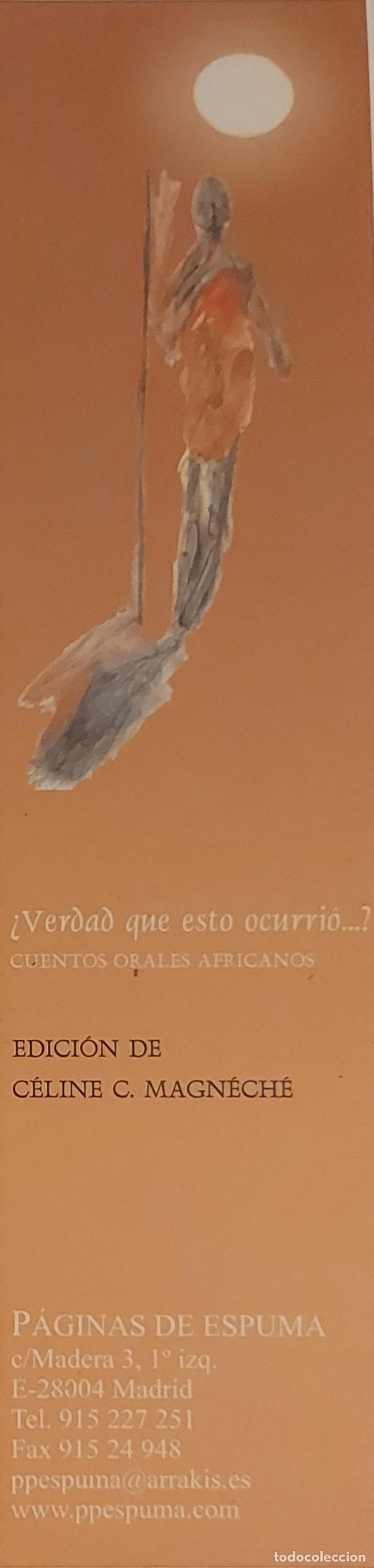 Coleccionismo marcap&aacute;ginas: MARCAPAGINAS - PAGINAS DE ESPUMA - &iquest;VERDAD QUE ESTO OCURRIO...?CUENTOS ORALES AFRICANOS