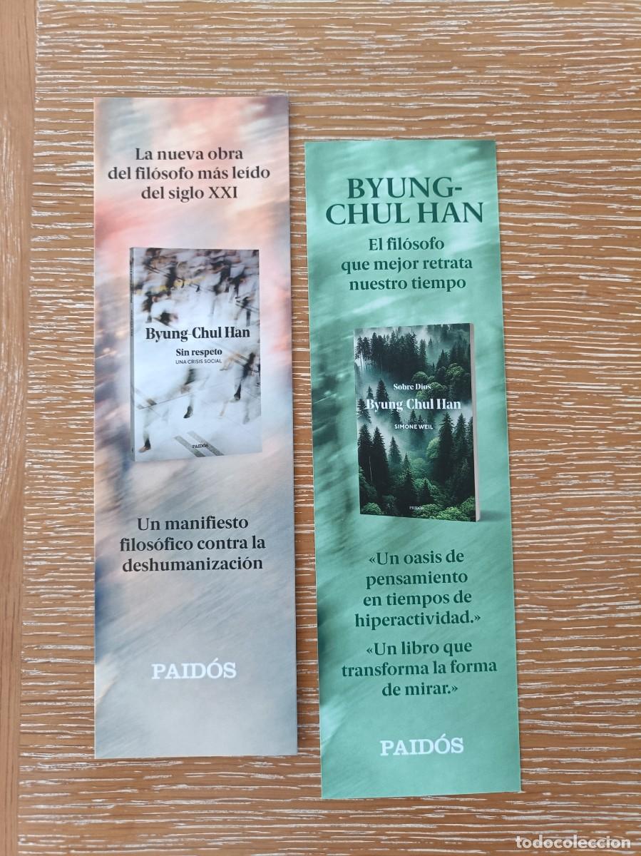 Coleccionismo marcap&aacute;ginas: MARCAP&Aacute;GINAS - PAID&Oacute;S - SIN RESPETO - BYUNG CHUL HAN