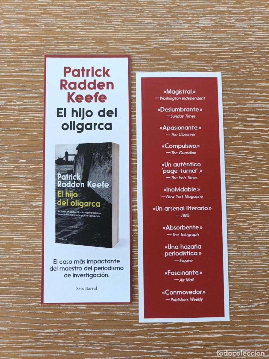 Coleccionismo marcap&aacute;ginas: MARCAP&Aacute;GINAS - SEIX BARRAL - EL HIJO DEL OLIGARCA - PATRICK RADDEN KEEFE