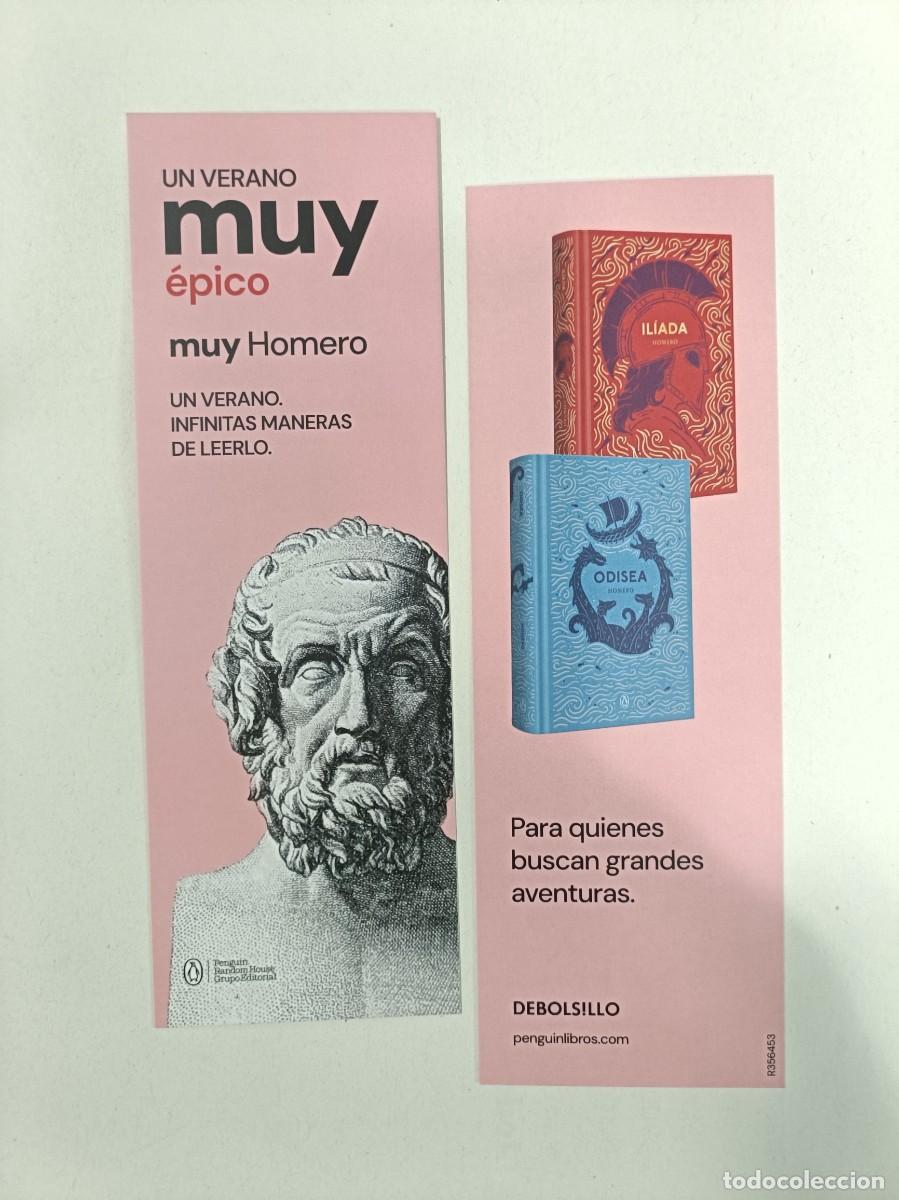 Coleccionismo marcap&aacute;ginas: MARCAP&Aacute;GINAS PENGUIN RANDOM HOUSE - HOMERO - LA ILIADA - LA ODISEA UN VERANO MUY &Eacute;PICO