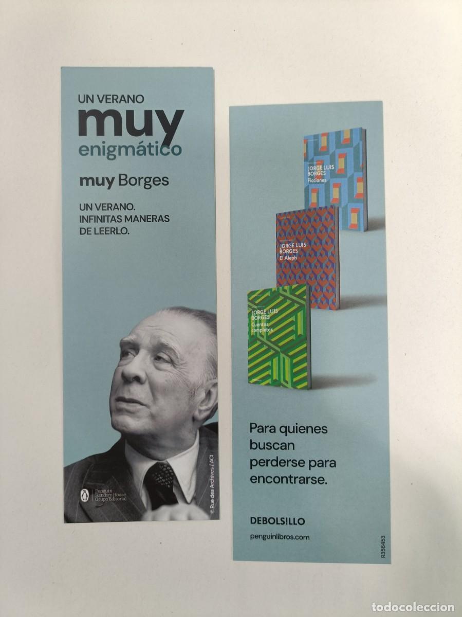 Coleccionismo marcap&aacute;ginas: MARCAP&Aacute;GINAS PENGUIN RANDOM HOUSE - BORGES - EL ALEPH - CUENTOS COMPLETOS - UN VERANO MUY ENIGM&Aacute;TICO