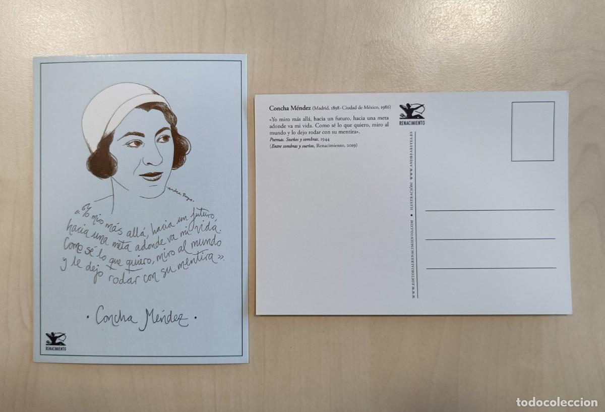 Coleccionismo marcap&aacute;ginas: MARCAP&Aacute;GINAS POSTAL - RENACIMIENTO - ESCRITORA CONCHA M&Eacute;NDEZ - POEMAS SUE&Ntilde;OS Y SOMBRAS