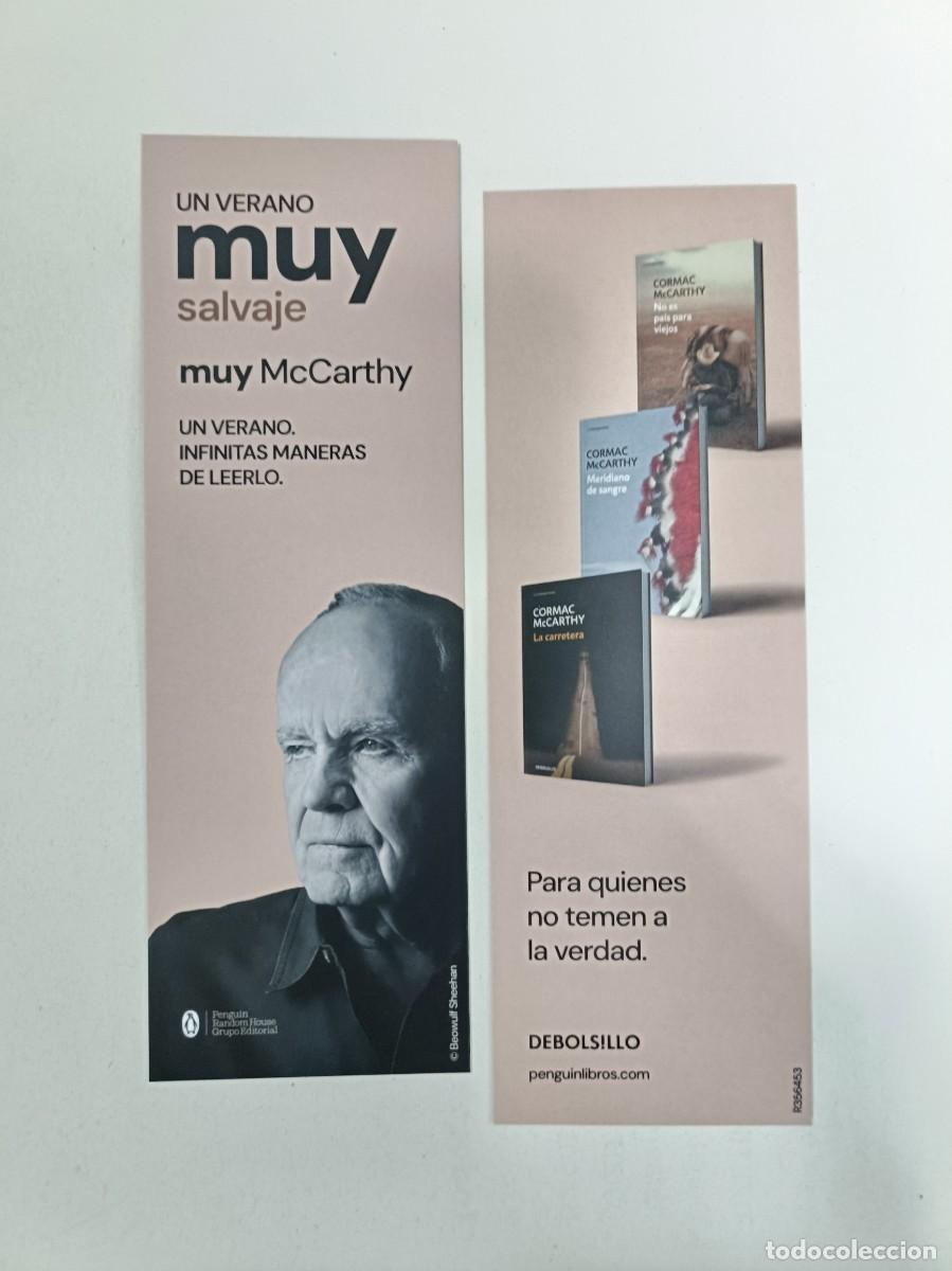Coleccionismo marcap&aacute;ginas: MARCAP&Aacute;GINAS PENGUIN RANDOM HOUSE - CORMAC McCARTHY - UN VERANO MUY SALVAJE
